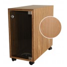 Computer Schutzgehäuse mit Echtholz Helle Buche (Ungedämpft) Furnier Computer max. BxTxH 200x500x500mm ohne Stecker