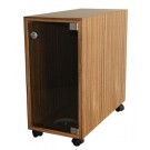 Computer Schutzgehäuse mit Echtholz Zebrano Furnier Computer max. BxTxH 200x500x500mm ohne Stecker