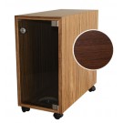 Computer Schutzgehäuse mit Echtholz Wenge Furnier Computer max. BxTxH 200x500x500mm ohne Stecker